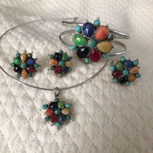 BARSE Multi-Gemstone Pendant On Sterling Silver Necklace - Picture 12 of 15